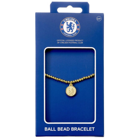 Chelsea FC Gold Finish Bead Bracelet: 2 - Bracelets By Chelsea