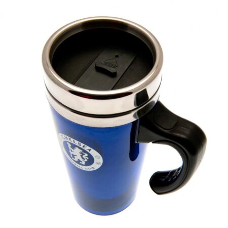 Chelsea FC Handled Travel Mug: 2 - Mugs By Chelsea