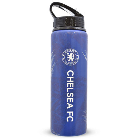 Chelsea FC HD Printed Aluminium Drinks Bottle: 1 - Water Bottles By Chelsea