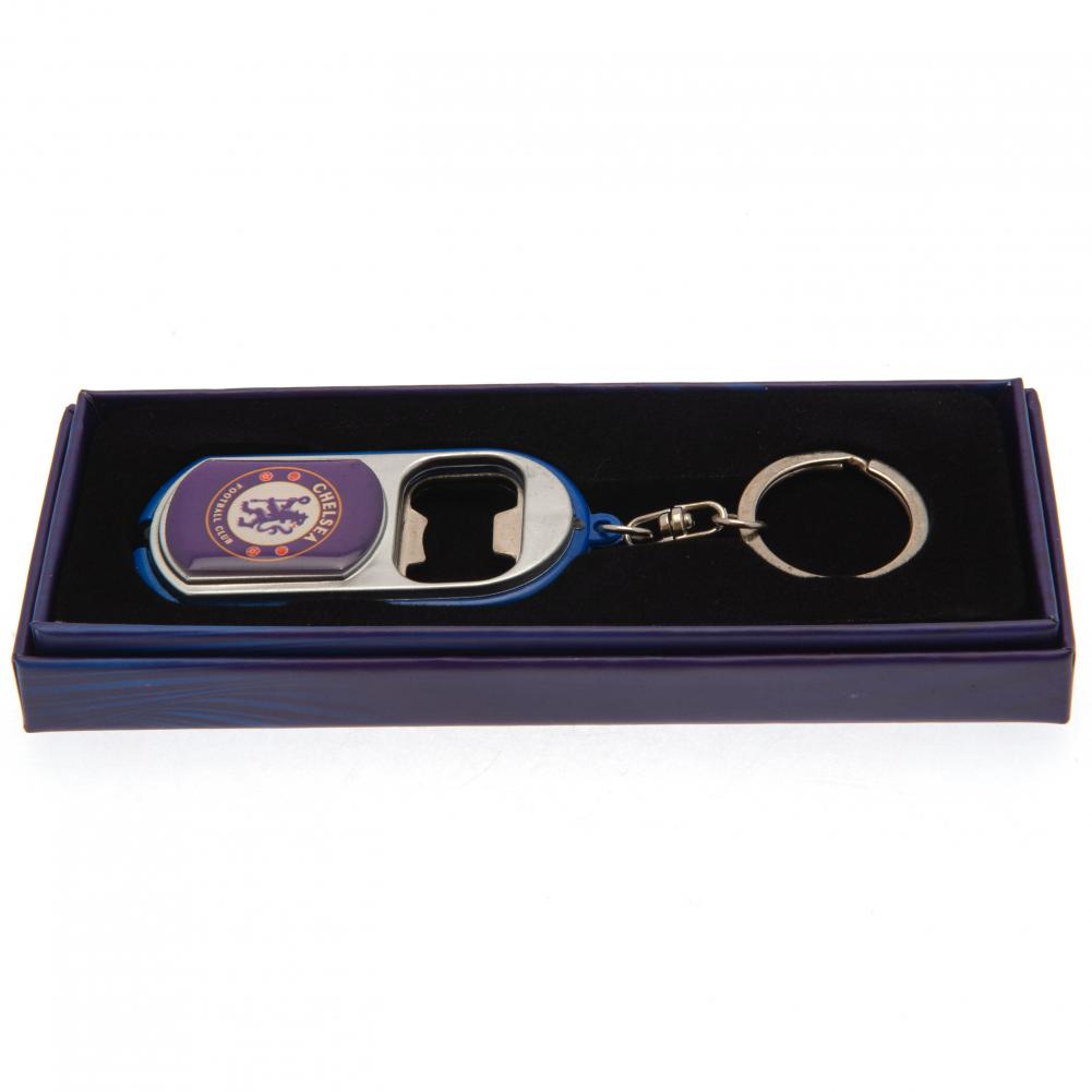 Chelsea FC Keyring Torch Bottle Opener: 1 - Keyrings By Chelsea