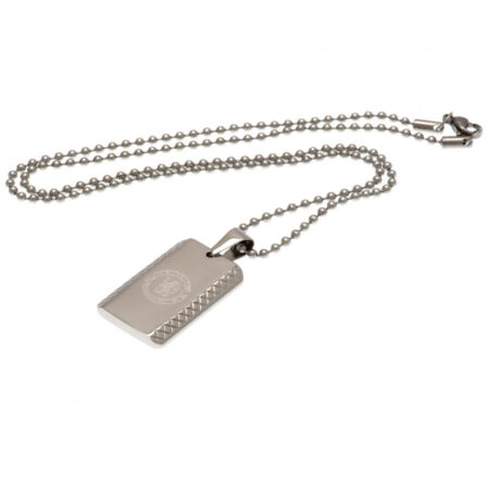 Chelsea FC Patterned Dog Tag & Chain: 3 - Jewellery By Chelsea