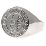 Chelsea FC Silver Plated Crest Ring Small: 1 - Jewellery By Chelsea