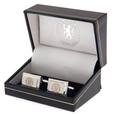 Chelsea FC Silver Plated Cufflinks: 1 - Cufflinks & Tie Slides By Chelsea