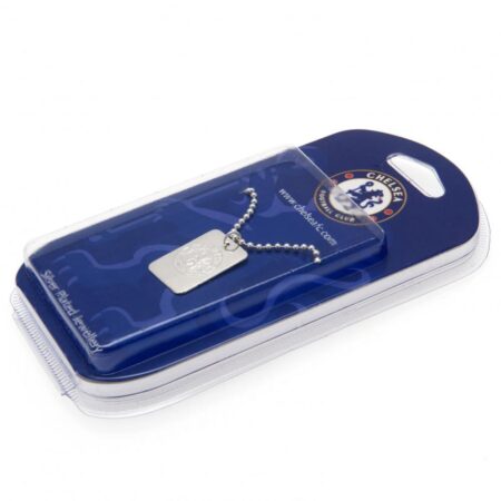 Chelsea FC Silver Plated Dog Tag & Chain: 1 - Jewellery By Chelsea