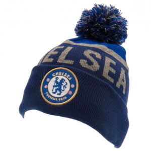 Chelsea FC Navy Text Ski Hat: 1 - Caps & Hats By Chelsea