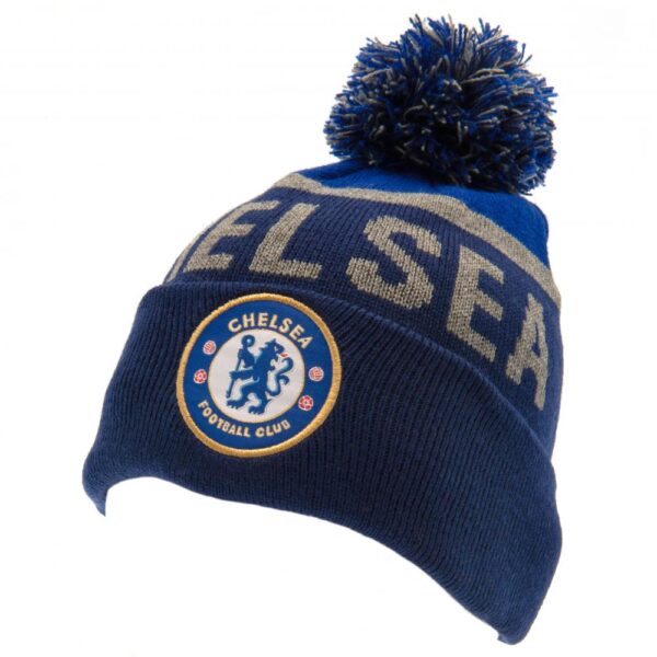 Chelsea FC Navy Text Ski Hat: 1 - Caps & Hats By Chelsea