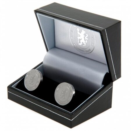 Chelsea FC Stainless Steel Formed Cufflinks: 1 - Cufflinks & Tie Slides By Chelsea