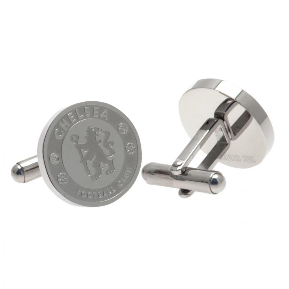 Chelsea FC Stainless Steel Formed Cufflinks: 2 - Cufflinks & Tie Slides By Chelsea