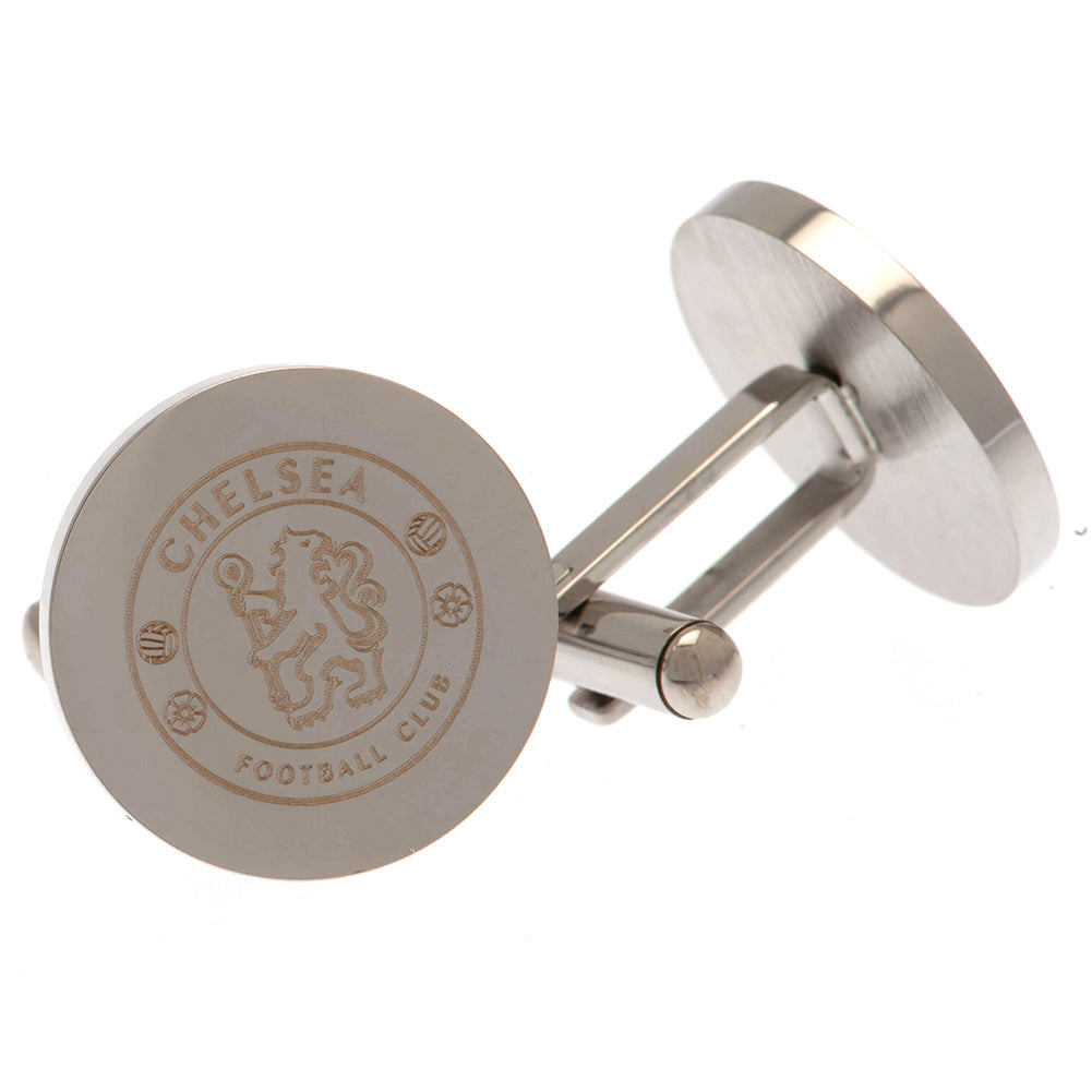 Chelsea FC Stainless Steel Cufflinks: 2 - Cufflinks & Tie Slides By Chelsea