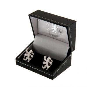 Chelsea FC Sterling Silver Lion Cufflinks: 1 - Cufflinks & Tie Slides By Chelsea