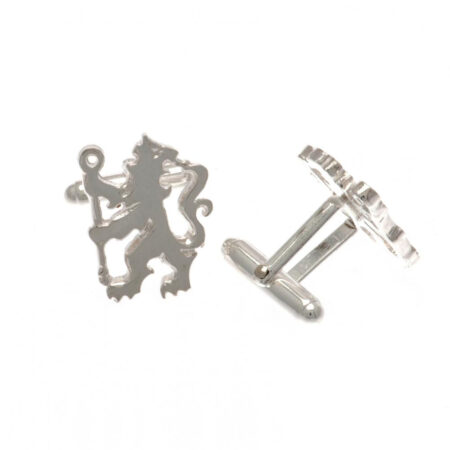 Chelsea FC Sterling Silver Lion Cufflinks: 2 - Cufflinks & Tie Slides By Chelsea