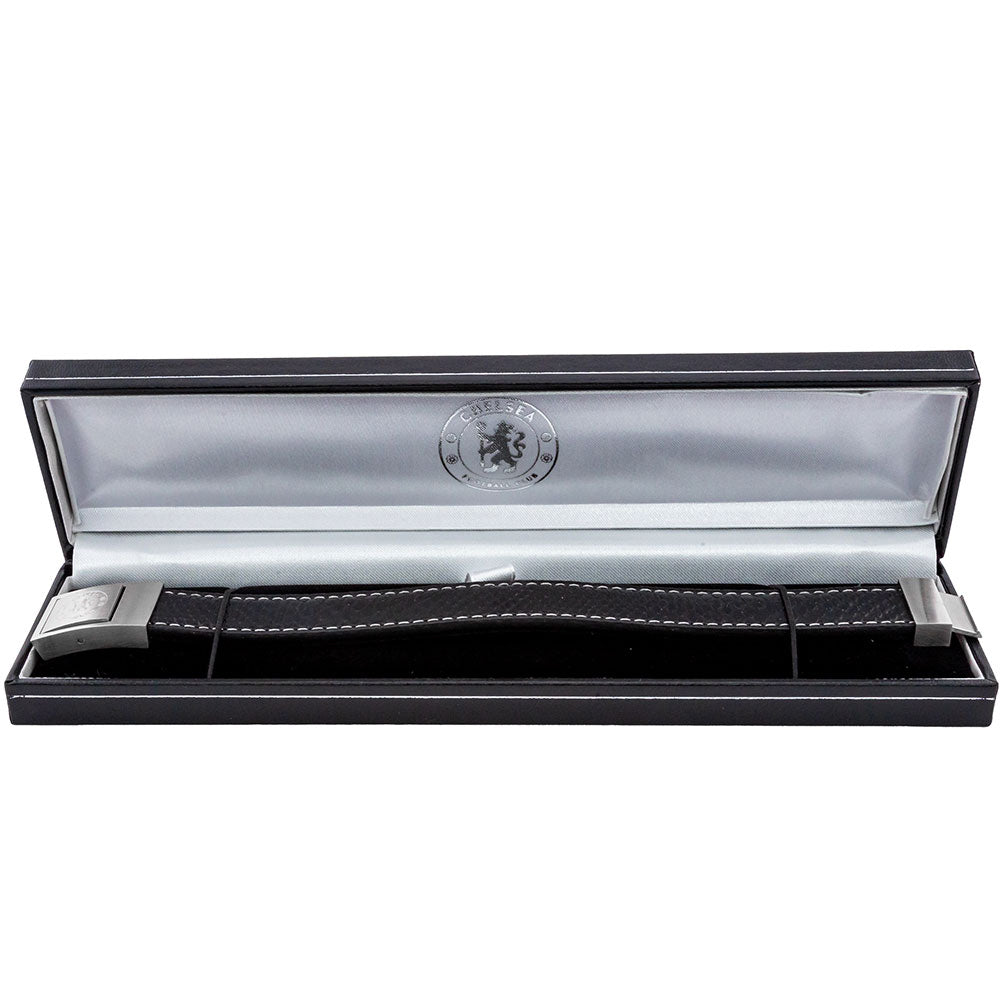 Chelsea FC Stitched Leather Bracelet: 2 - Bracelets By Chelsea