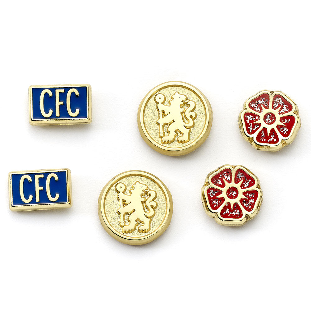 Chelsea FC Stud Earring Set: 3 - Earrings By Chelsea