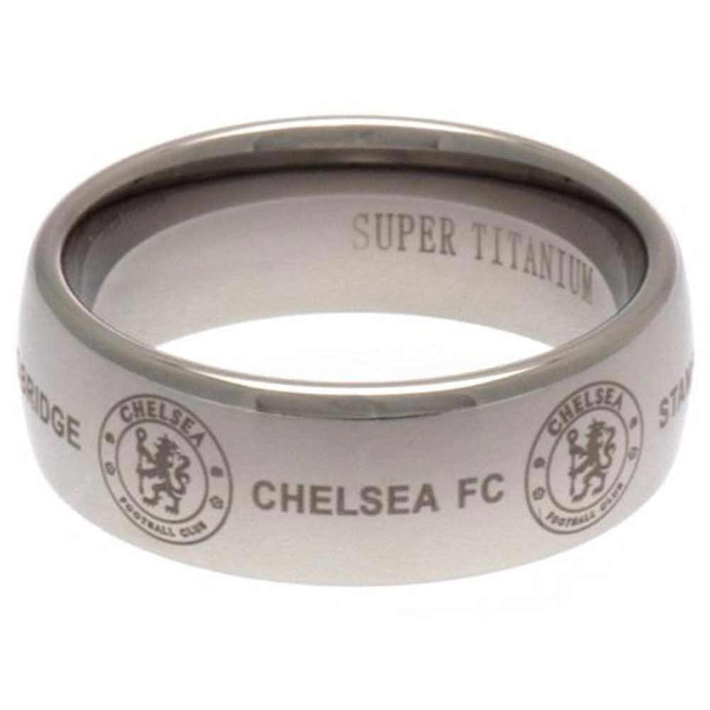 Chelsea FC Super Titanium Ring Large: 2 - Jewellery By Chelsea