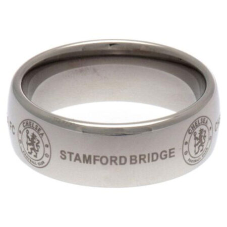Chelsea FC Super Titanium Ring Small: 3 - Jewellery By Chelsea