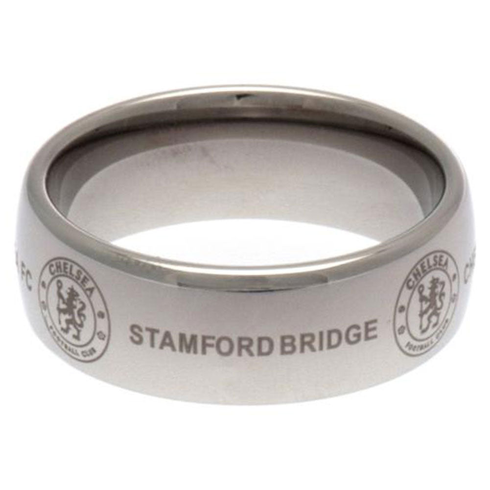 Chelsea FC Super Titanium Ring Small: 3 - Jewellery By Chelsea