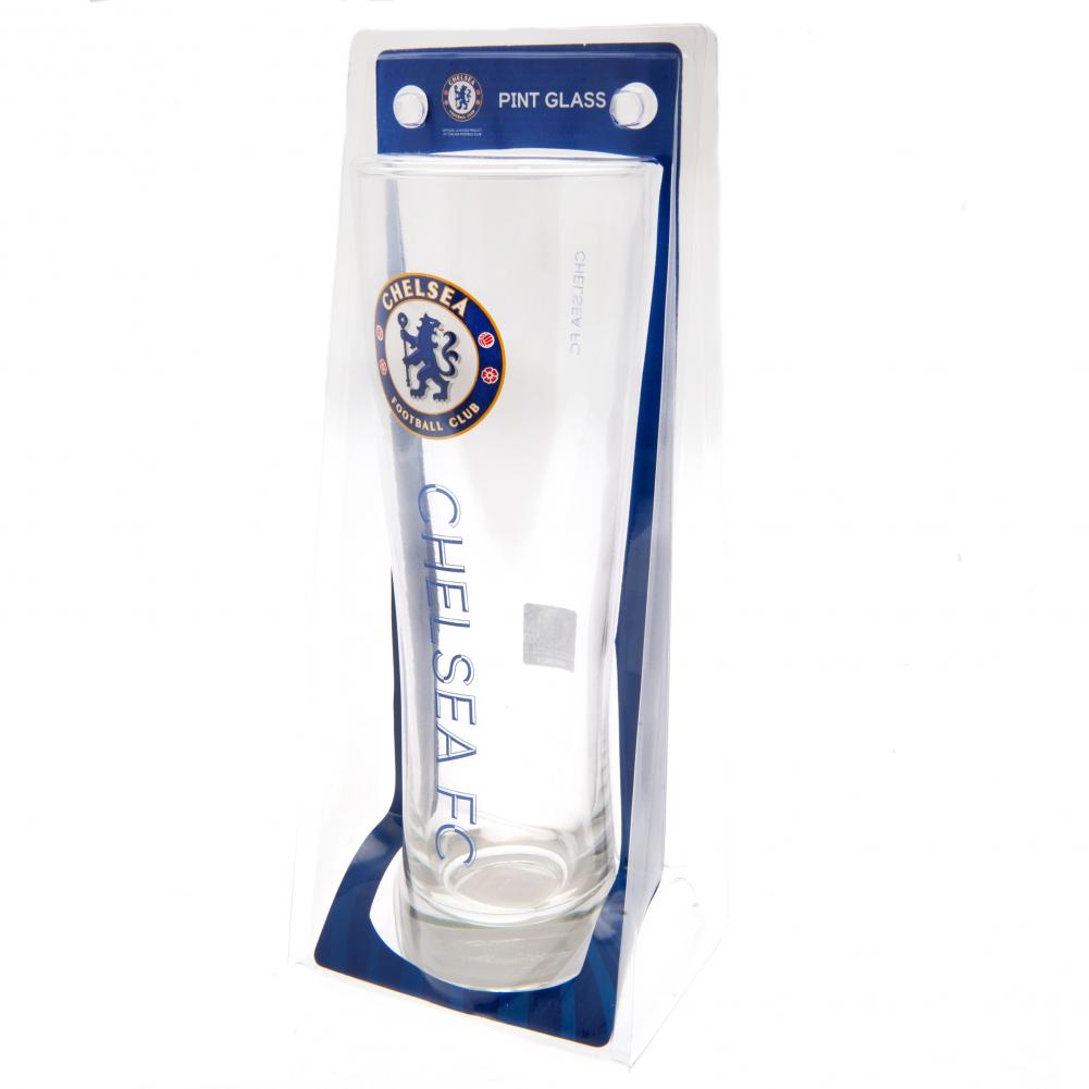 Chelsea FC Tall Beer Glass: 3 - Glassware By Chelsea