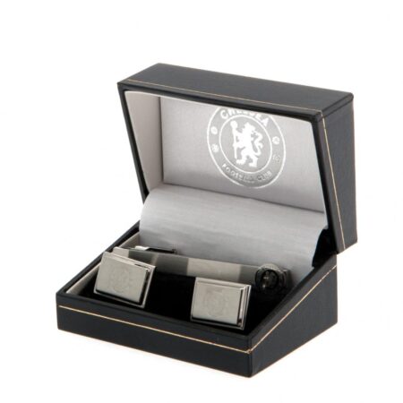 Chelsea FC Tie Slide & Cufflink Set: 1 - Cufflinks & Tie Slides By Chelsea
