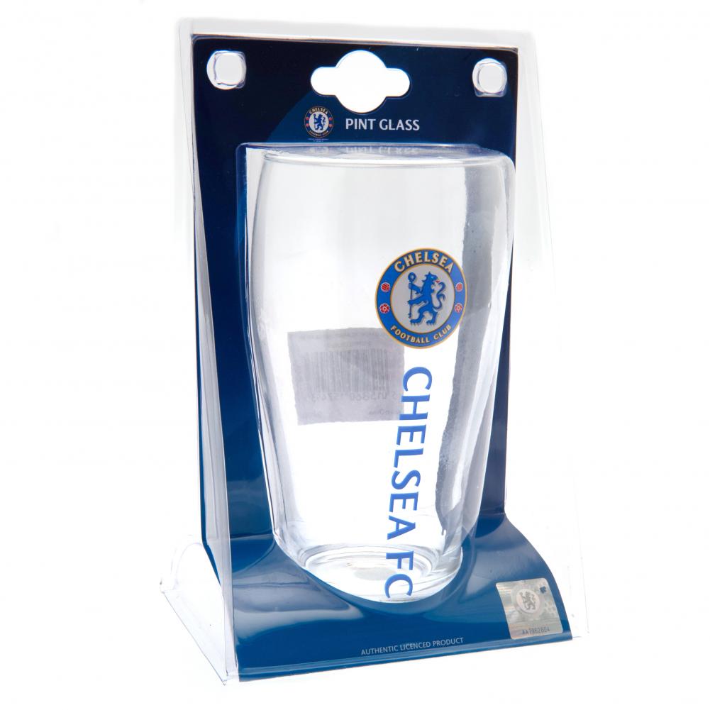Chelsea FC Tulip Pint Glass: 3 - Glassware By Chelsea