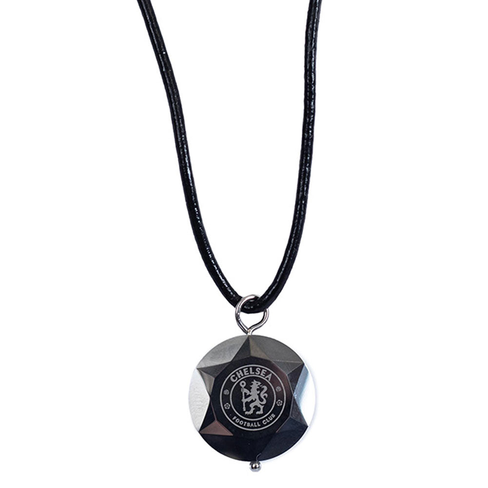 Chelsea FC Tungsten Crest Pendant Necklace: 2 - Jewellery By Chelsea
