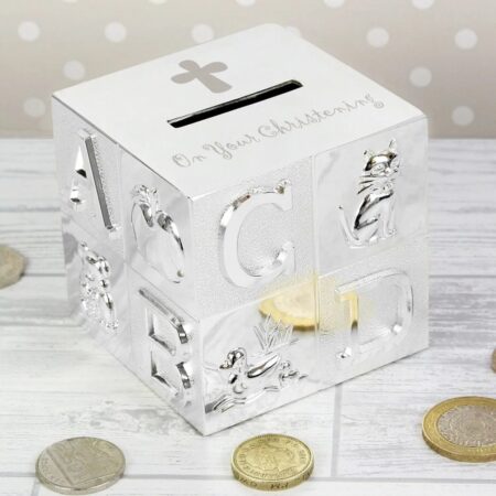 Christening ABC Money Box: 1 - Money Boxes By Gift Moments