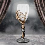 Claw Skeleton Hand Wine Glass Goblet 21cm: 1 - Goblets & Chalices By Gift Moments