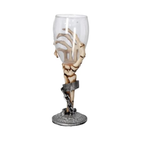 Claw Skeleton Hand Wine Glass Goblet 21cm: 4 - Goblets & Chalices By Gift Moments