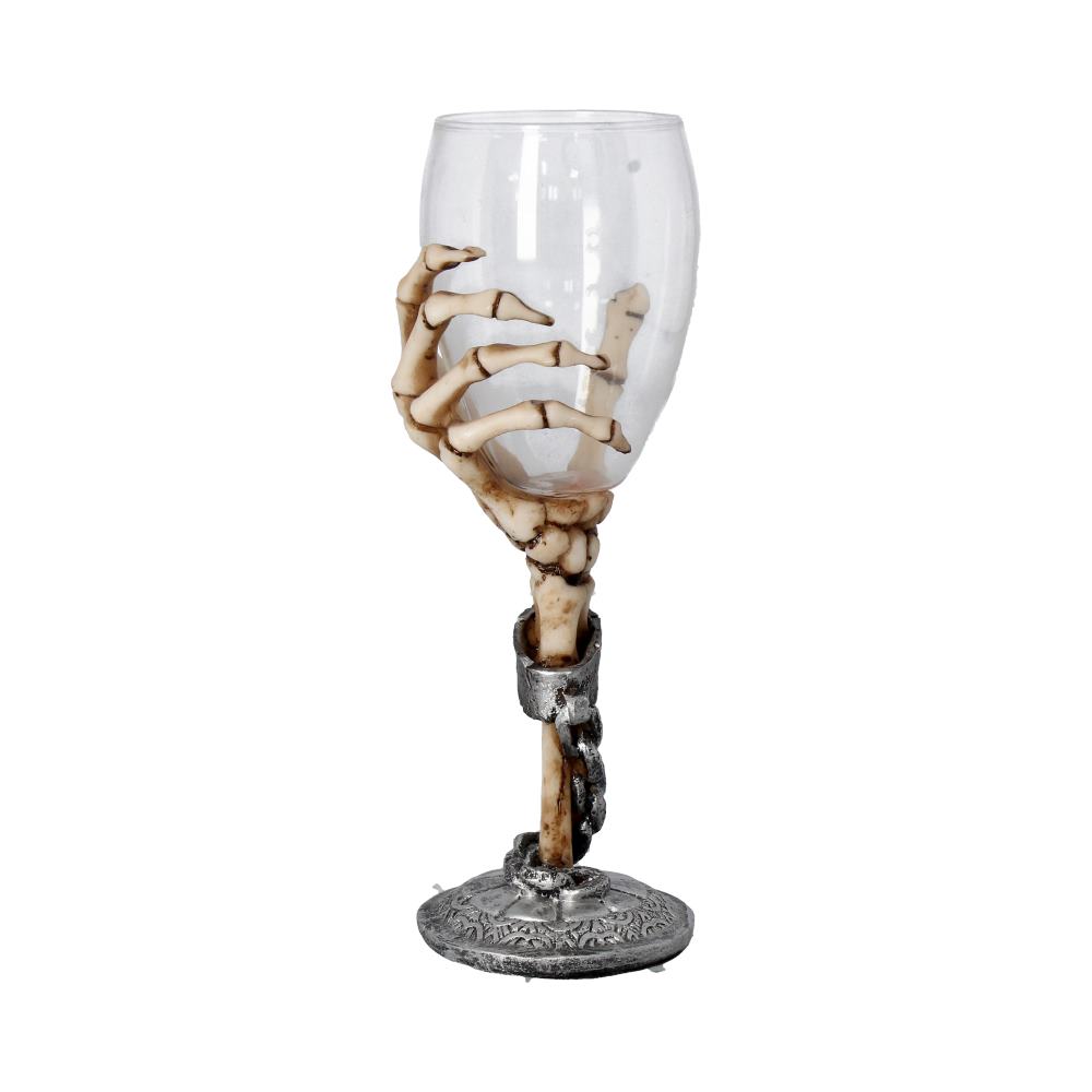 Claw Skeleton Hand Wine Glass Goblet 21cm: 2 - Goblets & Chalices By Gift Moments