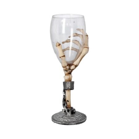 Claw Skeleton Hand Wine Glass Goblet 21cm: 5 - Goblets & Chalices By Gift Moments