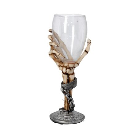 Claw Skeleton Hand Wine Glass Goblet 21cm: 3 - Goblets & Chalices By Gift Moments