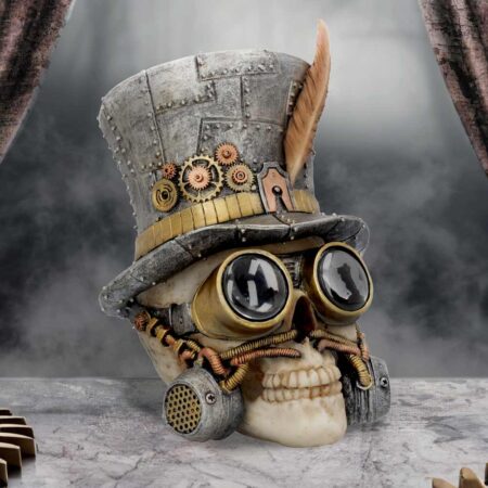 Count Archibald Steampunk Top Hat Skull 19.5cm: 1 - Figures & Collectables By Gift Moments