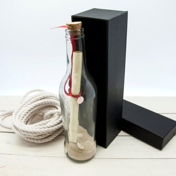 Create Your Own Message in a Bottle: 2 - Rose Gold - Glass Novelty By Gift Moments