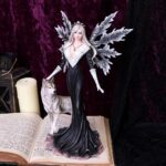 Dark Aura Fairy With Her Grey Wolf Companion 24cm: 1 - Figures & Collectables By Gift Moments