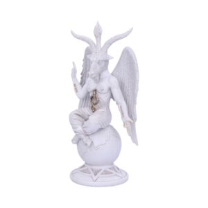 Dark Lord 26cm White Baphomet Figurine: 3 - Figures & Collectables By NN Designs