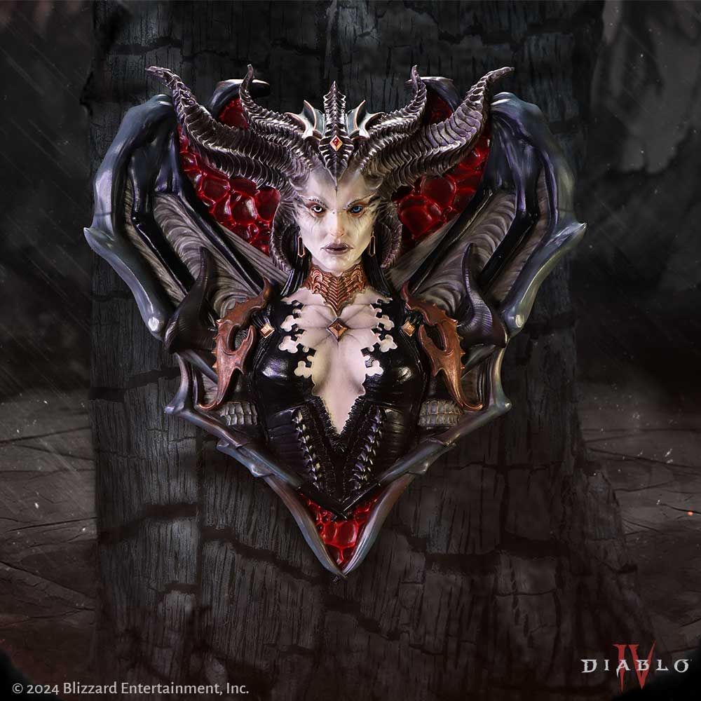 Diablo IV Wall Plaque featuring Lilith: 1 - Wall Hanging Sculptures By Diablo IV