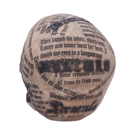 Dracula’s Tale Vampire Novel Quote Skull: 4 - Figurines Medium (15-29cm) By NN Designs