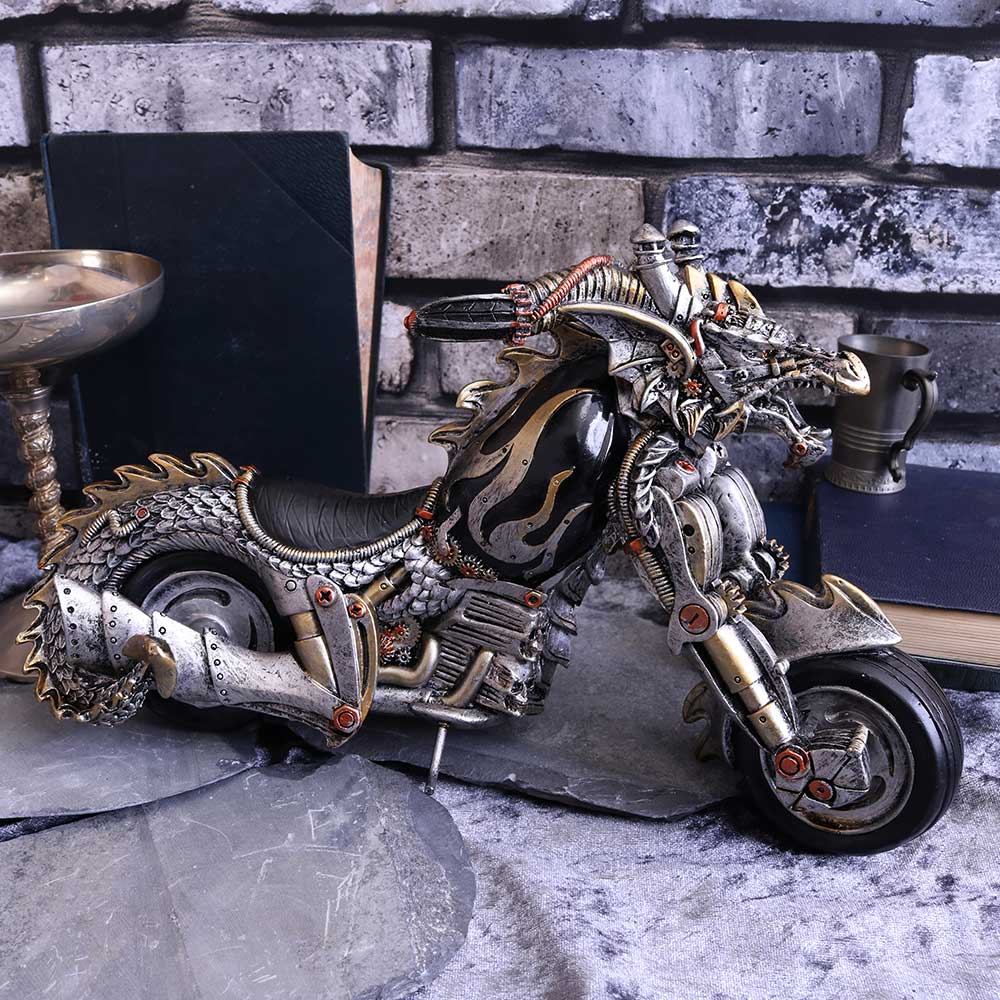 Dracus Birota Steampunk Dragon Motorcycle. 29cm: 1 - Figures & Collectables By Gift Moments