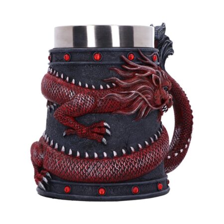 Dragon Coil Tankard Red 16cm: 5 - Tankards By NN Designs