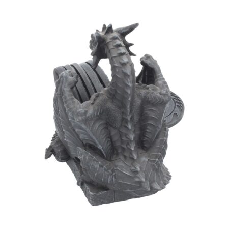 Dragons Lair Black Dragon Coaster Set: 4 - Coasters By Gift Moments