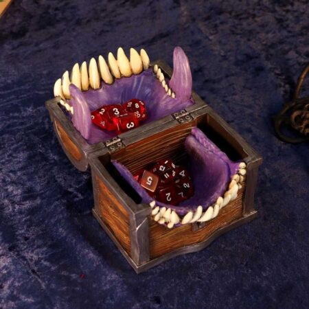 Dungeons dragons mimic dice storage box