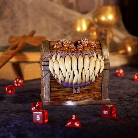 Dungeons dragons mimic dice storage box