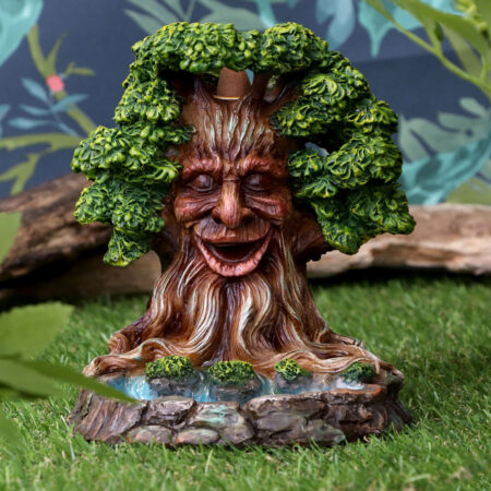 Elder ember tree spirit green man backflow incense burner