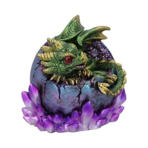 Emerald Hatchling Glow Dragonling Green Dragonling Crystal Figurine: 5 - Figures & Collectables By Gift Moments