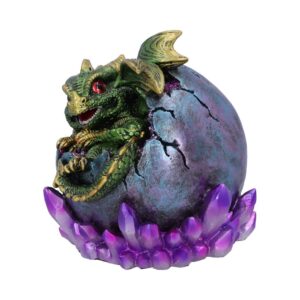 Emerald Hatchling Glow Dragonling Green Dragonling Crystal Figurine: 3 - Figures & Collectables By Gift Moments