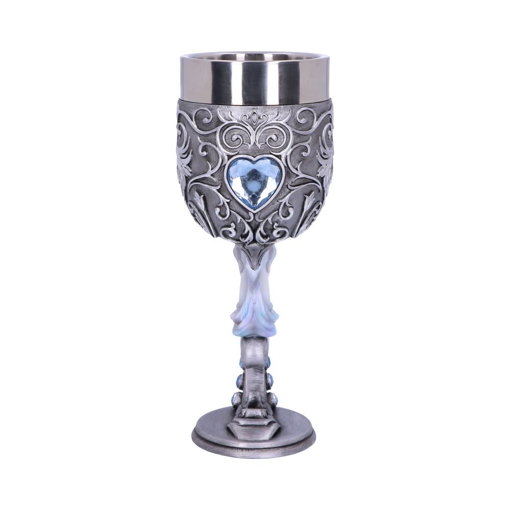 Enchanted Hearts Twin Unicorn Heart Set of Two Goblets: 5 - Goblets & Chalices By NN Designs