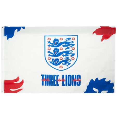 England FA 3 Lions Flag: 2 - Flags & Banners By England