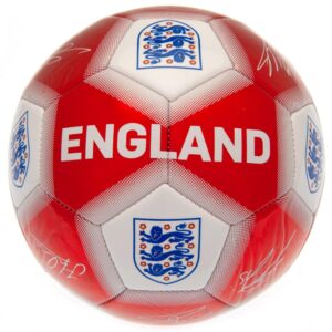 England FA Red & White Signature Football: 2 - Balls By England