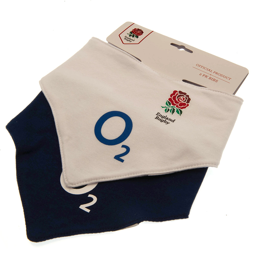 England RFU 2 Pack Bibs PC: 4 - Baby Clothing By Gift Moments