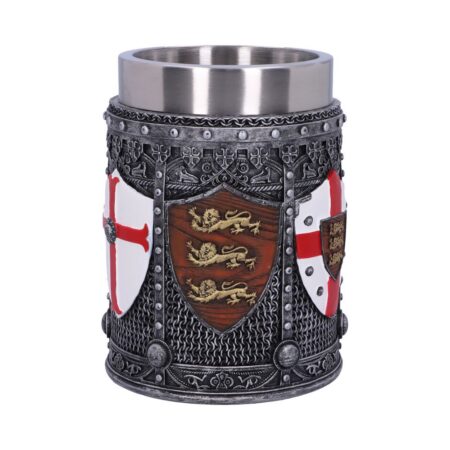 English shield sigil tankard 13 5cm