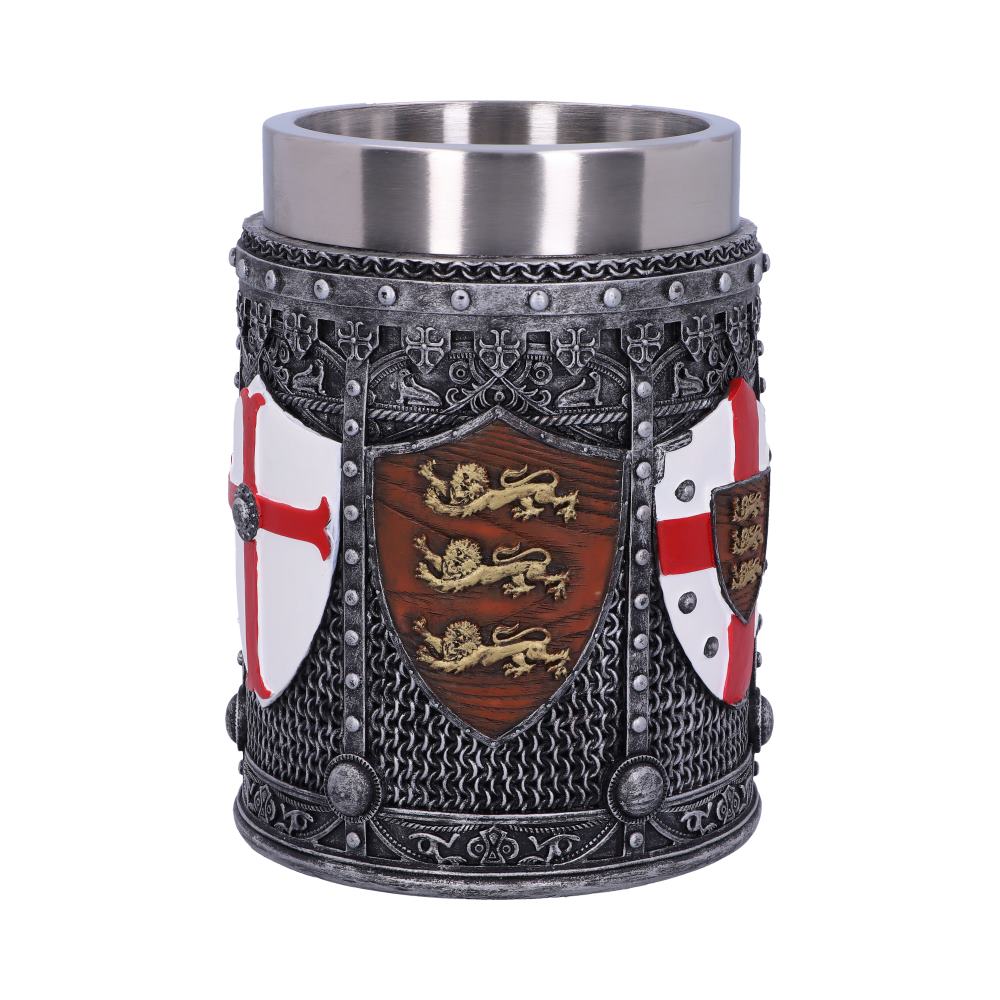 English shield sigil tankard 13 5cm